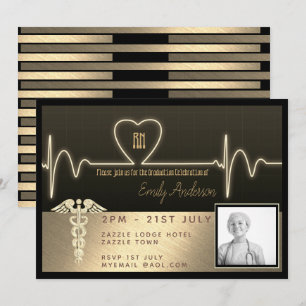 Inbjudan till sjuksköterskan Student - Svart Guld-