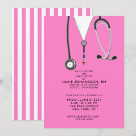 Inbjudan till sjuksköterskepartiet Studenten Rosa 