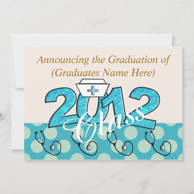 Inbjudan till sjuksköterskornas Studentfest 2012 (Framsida)