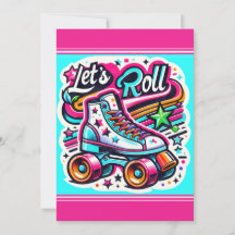 Inbjudan till Skating Party-Personligen för barn