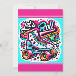Inbjudan till Skating Party-Personligen för barn
