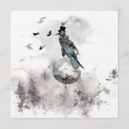 Inbjudan till skogarna Halloween fest i Raven Måne