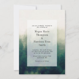 Inbjudan till skogspassagerarbröllop