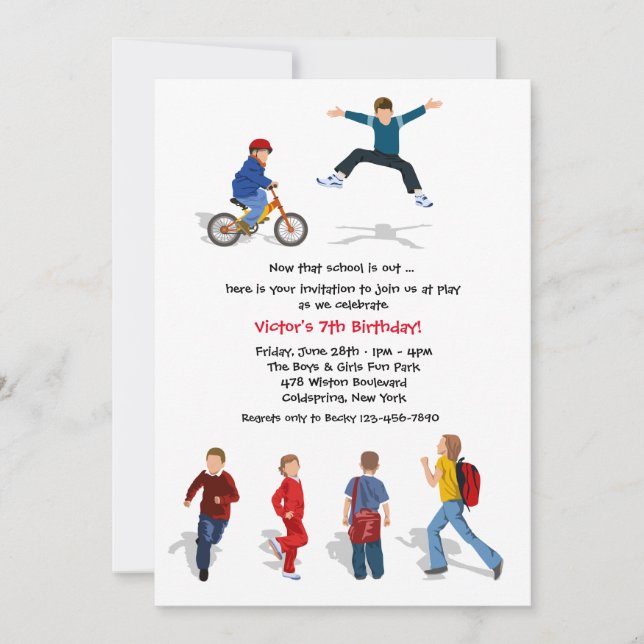 Inbjudan till skolårets slut (Framsida)