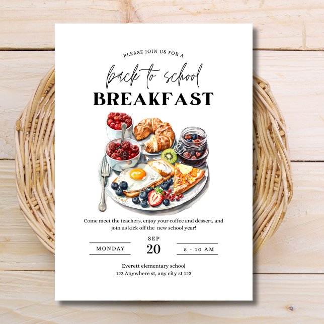 Inbjudan till skolstartsfröken, Personalfrukost (Skapare uppladdad)