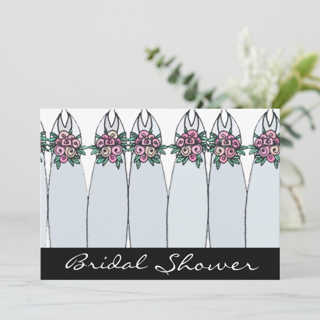 Inbjudan till skrivbordsdagsklipp för Bridesmaids (Stående Fram)
