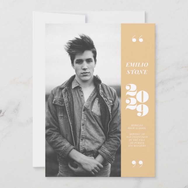 Inbjudan till Sleek Grad Studenten (Framsida)