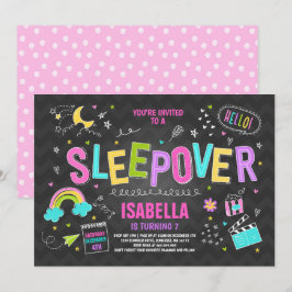 Inbjudan till Sleepover Party Slumber Pajama Party
