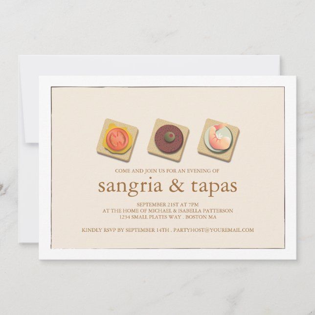 Inbjudan till små Bitor till Trio Sangria & Tapas  (Framsida)