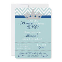 Inbjudan till småprins första födelsedag