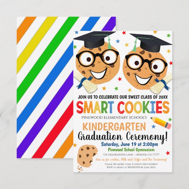 Inbjudan till Smart Cookies ThLED Kids Studenten (Fram/baksida)