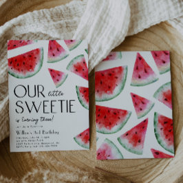 Inbjudan till småsötare Watermelon Birthday