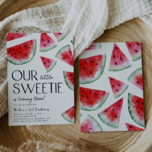 Inbjudan till småsötare Watermelon Birthday
