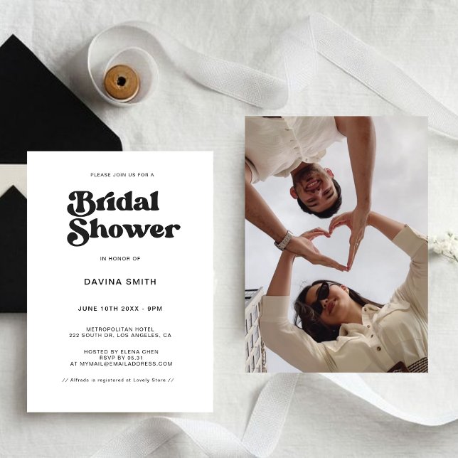 Inbjudan till snyggt för svartvit Möhippa (Skapare uppladdad)