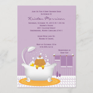 Inbjudan till Soap Bubbles Baby Shower