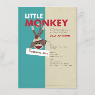 Inbjudan till Sock monkey-svänger!