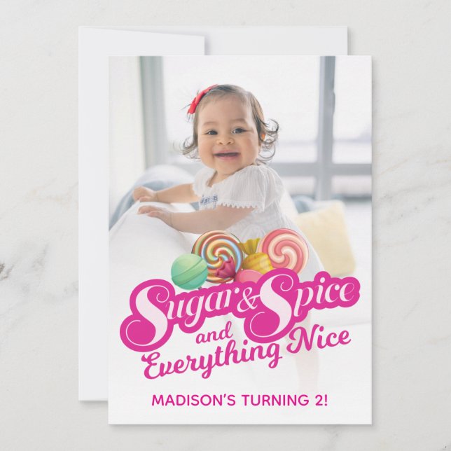 Inbjudan till socker och druvsocker (Framsida)