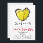 Inbjudan till Softbollens Säsongsavslutningsfest<br><div class="desc">Skicka dessa roliga softboll-inbjudningar via e-post för att fira säsongens slut med dina lagkamrater.</div>