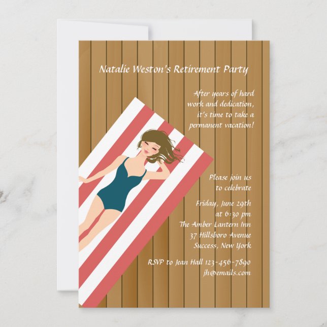 Inbjudan till Sol Deck Pension Party (Framsida)