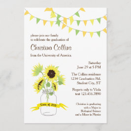 Inbjudan till solblommor Studenten