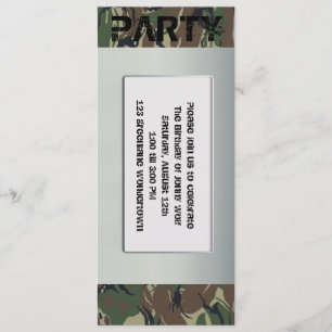 Inbjudan till Soldier temaparty