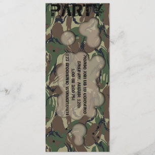 Inbjudan till Soldier temaparty