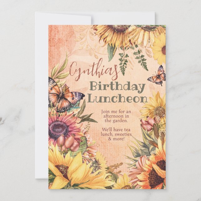 Inbjudan till solros Firande (Framsida)