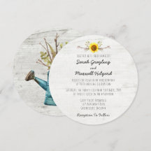 Inbjudan till solros och röktobasering för trägård