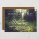 Inbjudan till solupplyst skog i Rustic & Elegant b (Front/Back)
