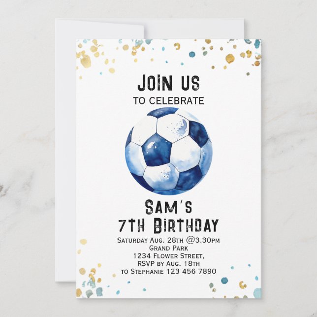Inbjudan till sommardag - Fotboll Party (Framsida)