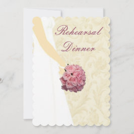 Inbjudan till sommarmiddag i Elegant bröllop Gown