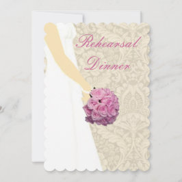 Inbjudan till sommarmiddag i Elegant bröllop Gown
