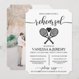 Inbjudan till sommarmiddag i Tennis Kärlek Rehears