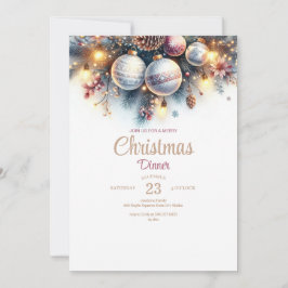 Inbjudan till sommarmiddag med vattenfärg