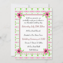 Inbjudan till söt Little Wedding