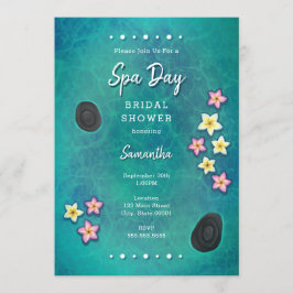 Inbjudan till spa-dag med flytande blommor