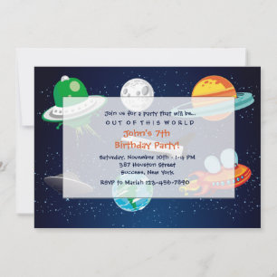 Inbjudan till Space Äventyr