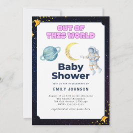 Inbjudan till Space Baby Shower