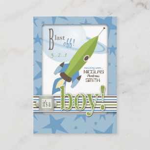 Inbjudan till Spaceship Baby Shower