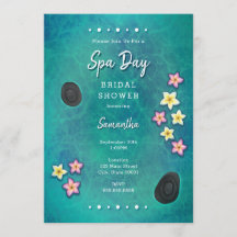 Inbjudan till spadag med flytande blommor