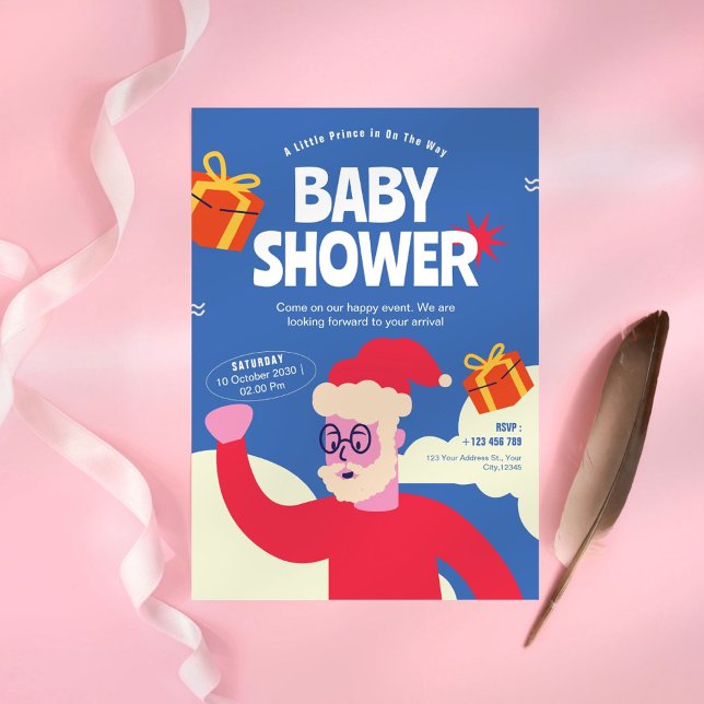 Inbjudan till spädbarnshögtalare för Cute Jultomte (Skapare uppladdad)