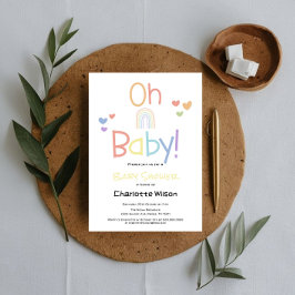 Inbjudan till spädbarnsskor för spädbarn med rött 