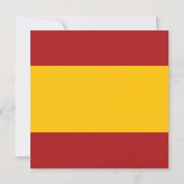 Inbjudan till Spanien-Flagga (Framsida)