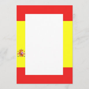 Inbjudan till spanska Flagga Gräns