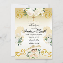 Inbjudan till spanska mexikanska baptism Charro Gu