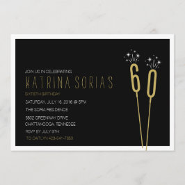 Inbjudan till Sparkler Soiree Milestone Birthday