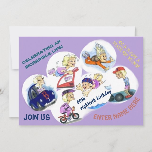 Inbjudan till Speciellare födelsedagsfirande (Framsida)