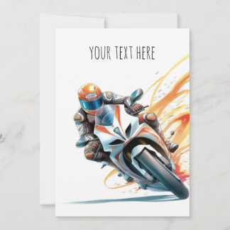 Inbjudan till Speedbike/Motorcykel-fest för barn