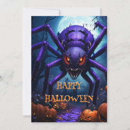 Inbjudan till Spider Monster Halloween fest