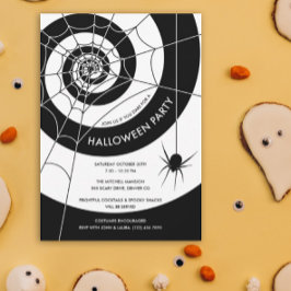 Inbjudan till Spindelnät Halloween fest